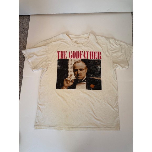 Vintage The Godfather Movie T-Shirt Graphic Print Crew Neck Short Sleeve M - Picture 1 of 7